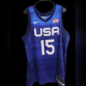 Nike NBA Devin Booker #15 Red/White/Blue Team USA Jersey